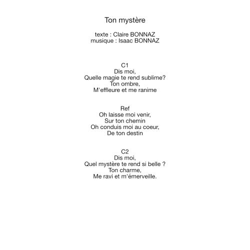 Ton mystère