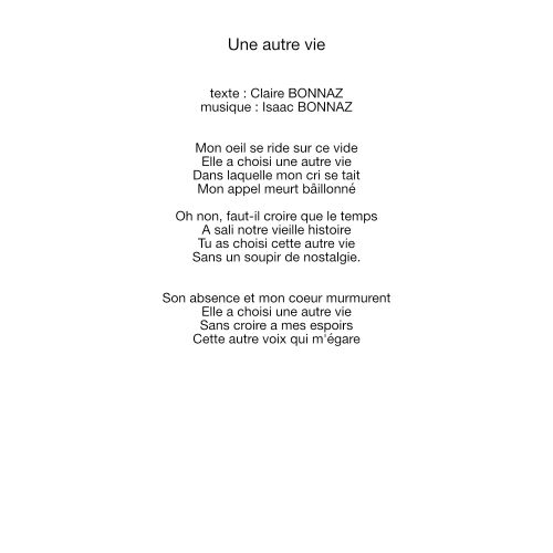 Une autre vie